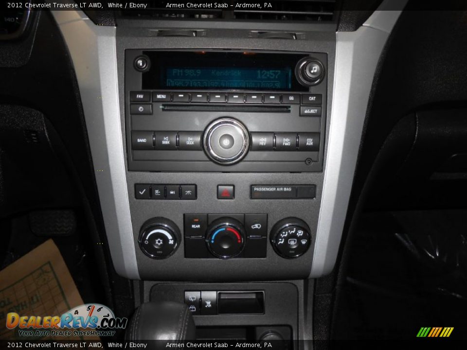 2012 Chevrolet Traverse LT AWD White / Ebony Photo #23