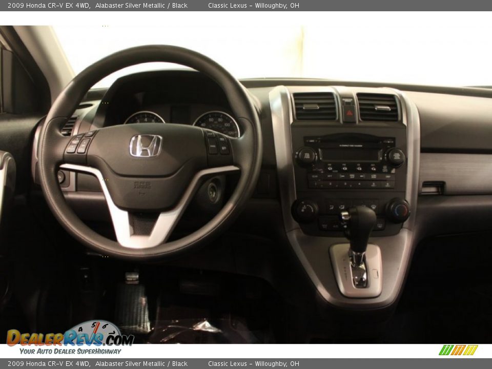 2009 Honda CR-V EX 4WD Alabaster Silver Metallic / Black Photo #12