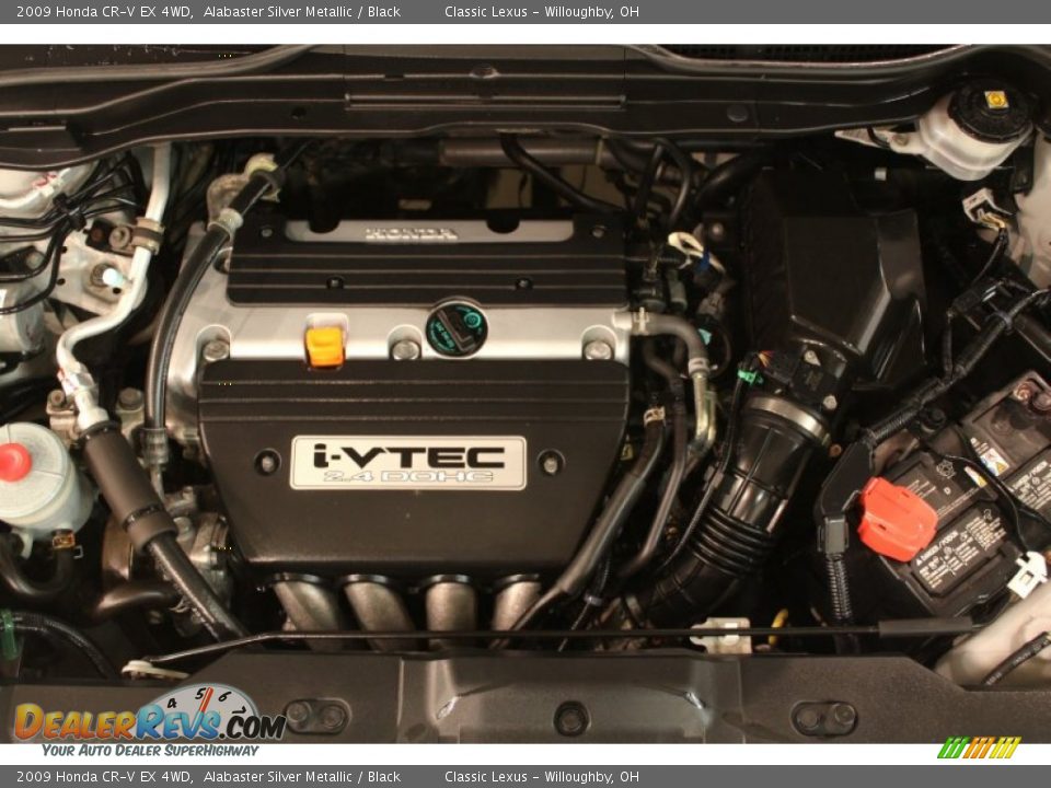 2009 Honda CR-V EX 4WD Alabaster Silver Metallic / Black Photo #14