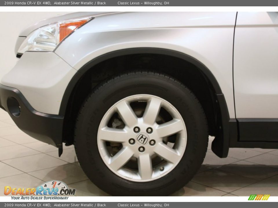 2009 Honda CR-V EX 4WD Alabaster Silver Metallic / Black Photo #15