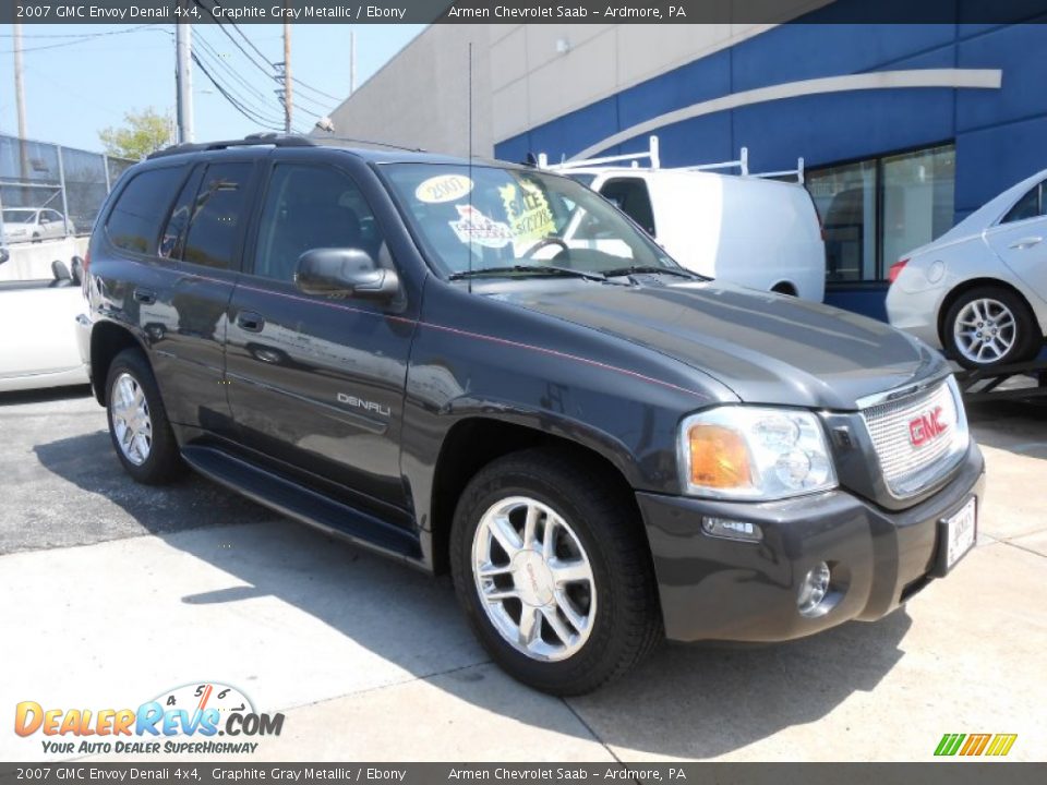 2007 GMC Envoy Denali 4x4 Graphite Gray Metallic / Ebony Photo #3