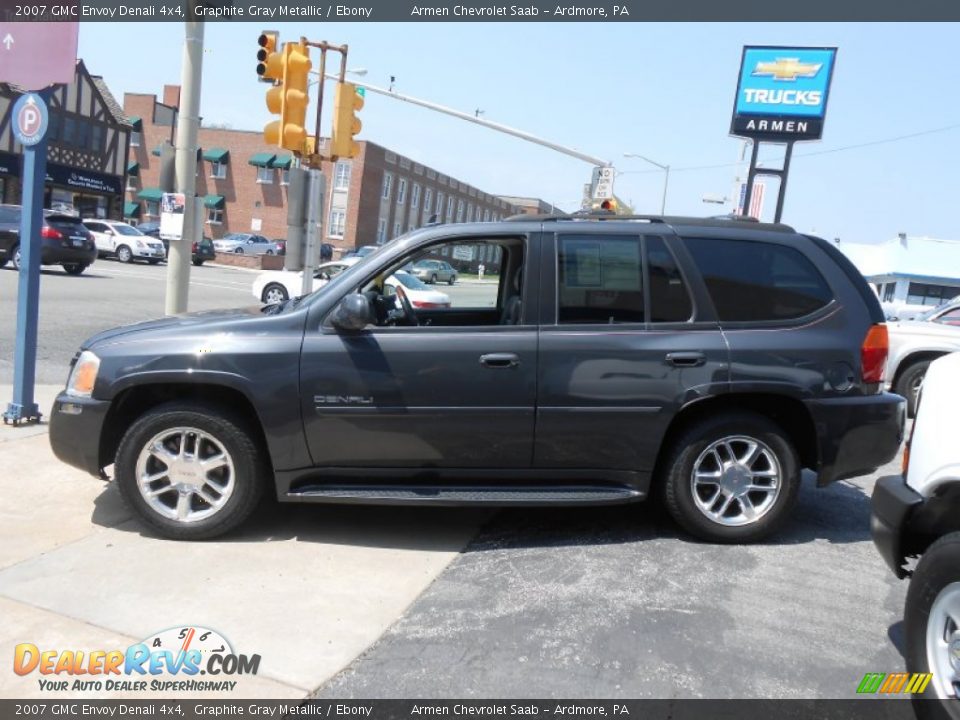 2007 GMC Envoy Denali 4x4 Graphite Gray Metallic / Ebony Photo #8