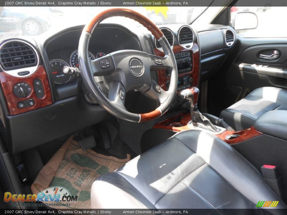 2007 GMC Envoy Denali 4x4 Graphite Gray Metallic / Ebony Photo #9