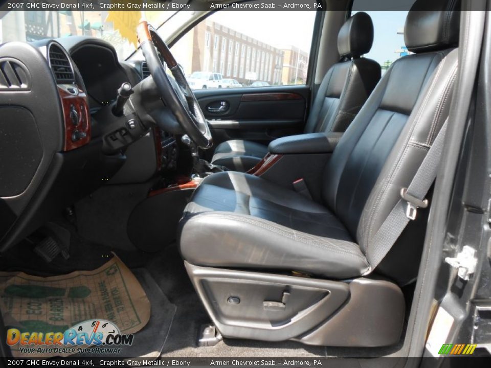 2007 GMC Envoy Denali 4x4 Graphite Gray Metallic / Ebony Photo #10