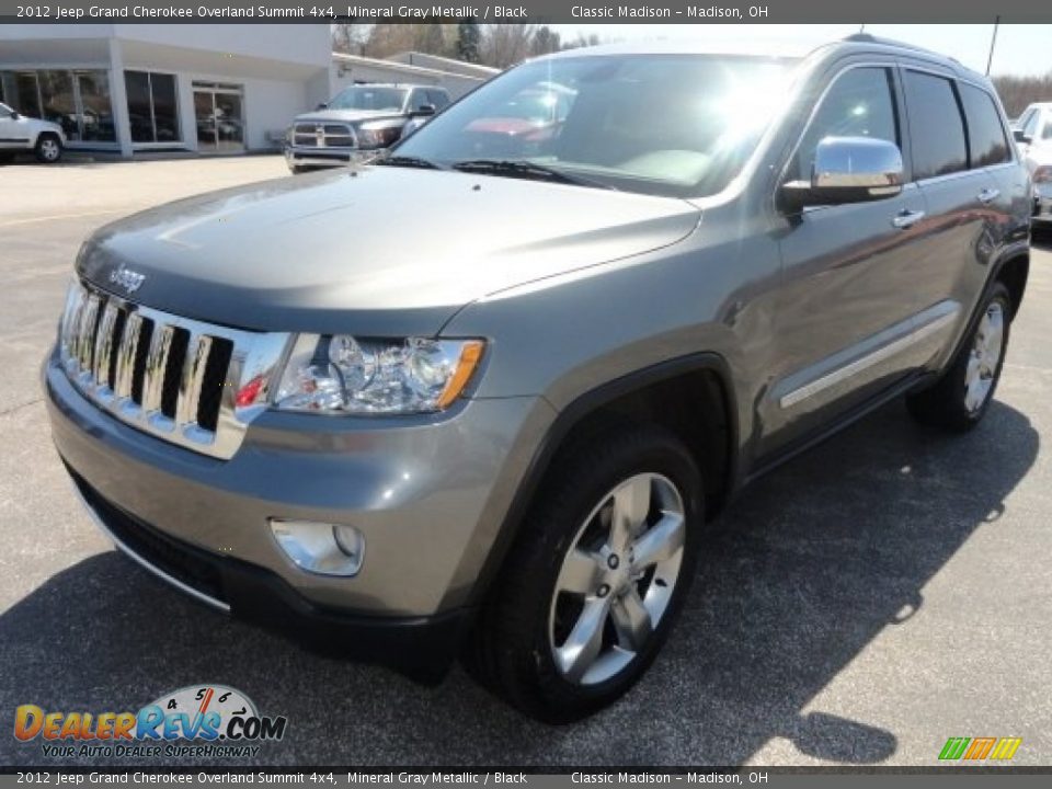 2012 Jeep Grand Cherokee Overland Summit 4x4 Mineral Gray Metallic / Black Photo #2