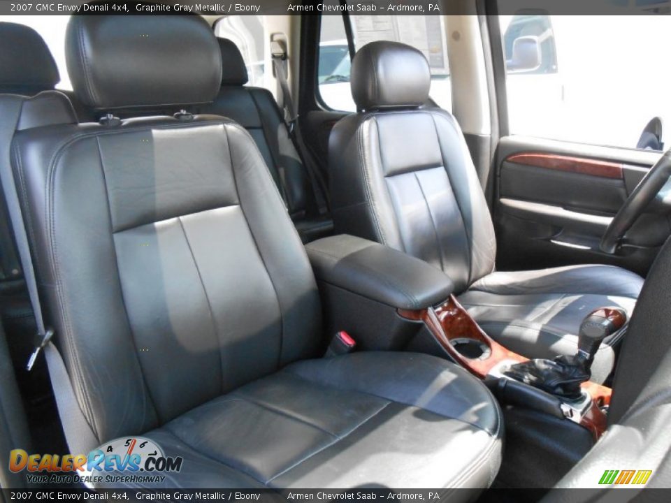 2007 GMC Envoy Denali 4x4 Graphite Gray Metallic / Ebony Photo #14