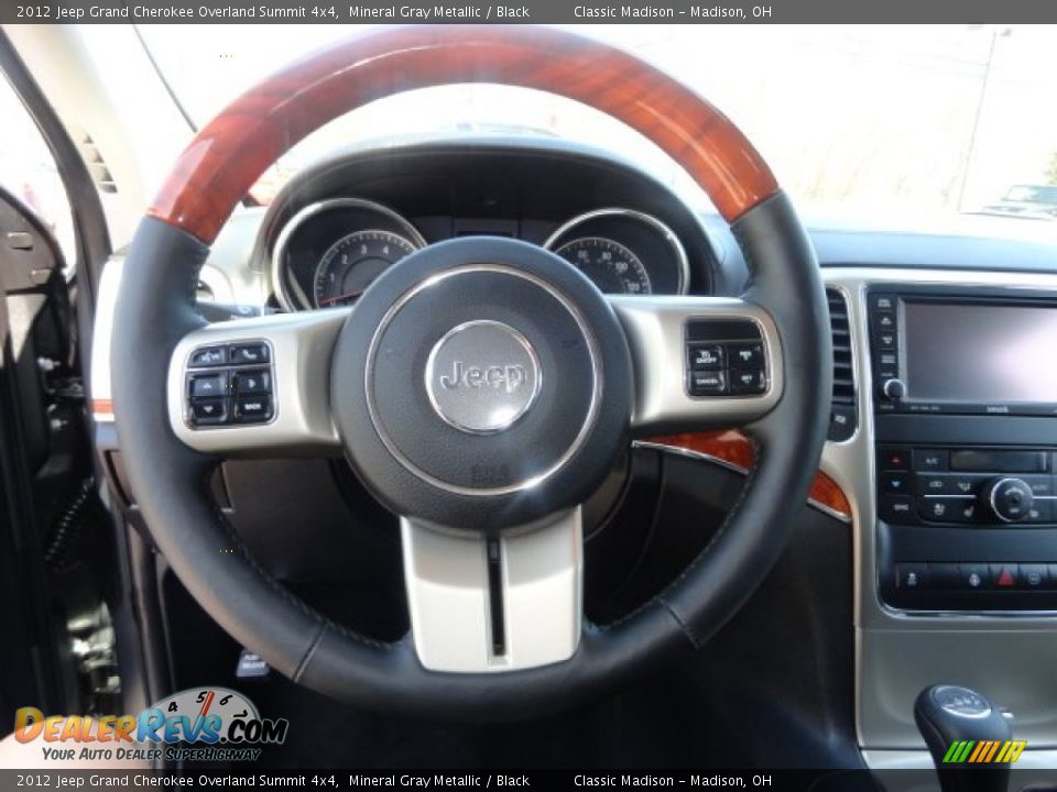 2012 Jeep Grand Cherokee Overland Summit 4x4 Mineral Gray Metallic / Black Photo #9