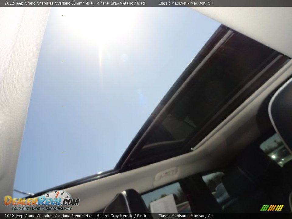 2012 Jeep Grand Cherokee Overland Summit 4x4 Mineral Gray Metallic / Black Photo #10