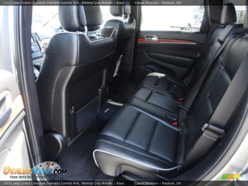 2012 Jeep Grand Cherokee Overland Summit 4x4 Mineral Gray Metallic / Black Photo #12