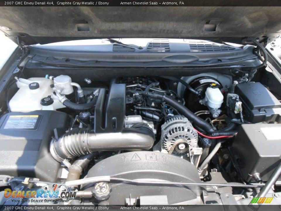 2007 GMC Envoy Denali 4x4 Graphite Gray Metallic / Ebony Photo #20