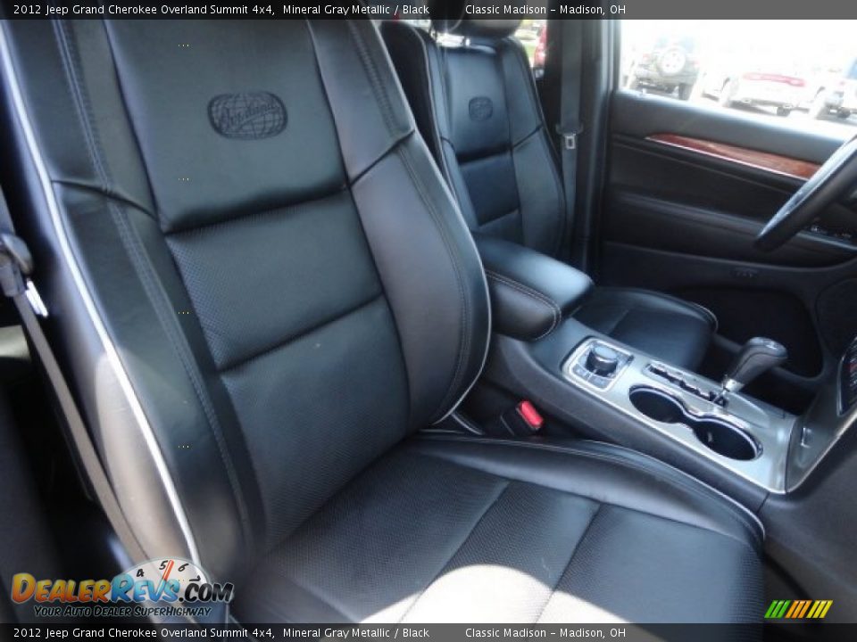 2012 Jeep Grand Cherokee Overland Summit 4x4 Mineral Gray Metallic / Black Photo #17