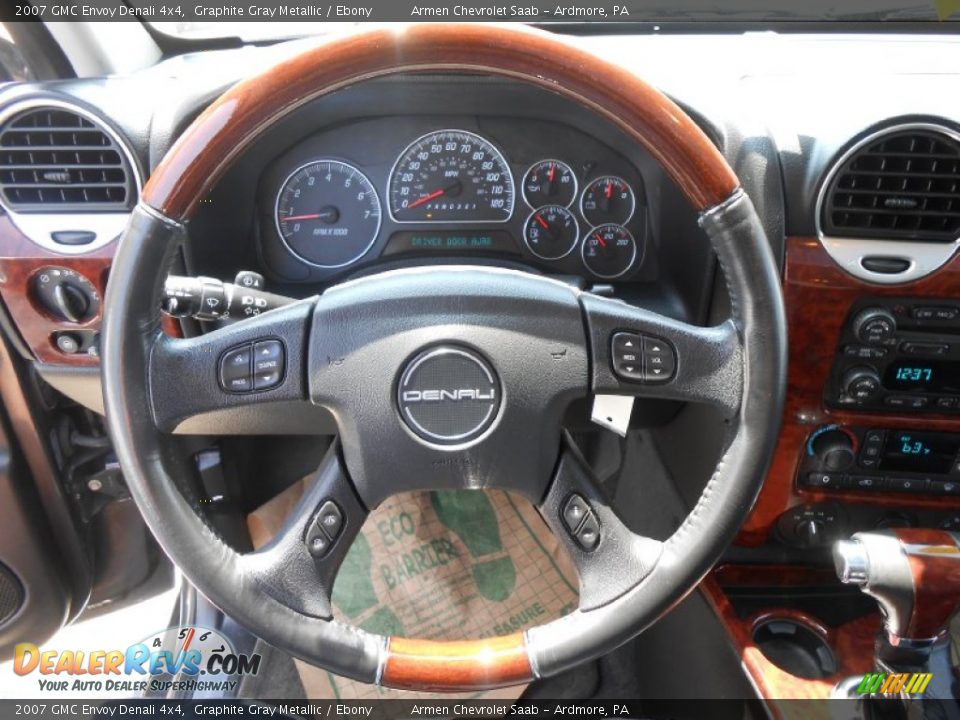 2007 GMC Envoy Denali 4x4 Graphite Gray Metallic / Ebony Photo #24
