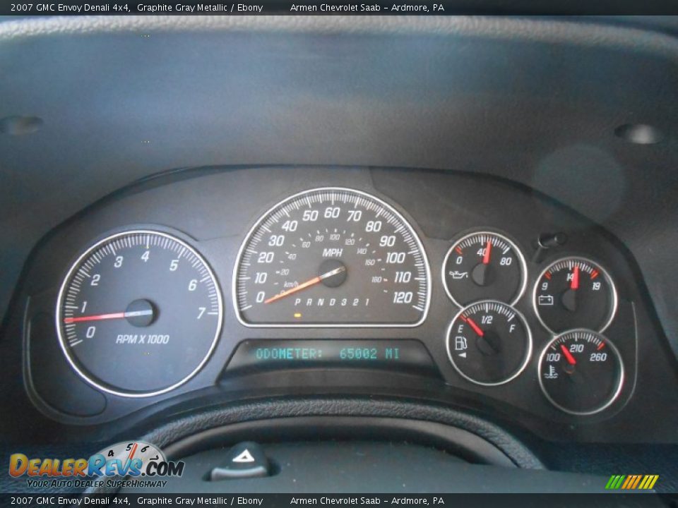 2007 GMC Envoy Denali 4x4 Graphite Gray Metallic / Ebony Photo #25