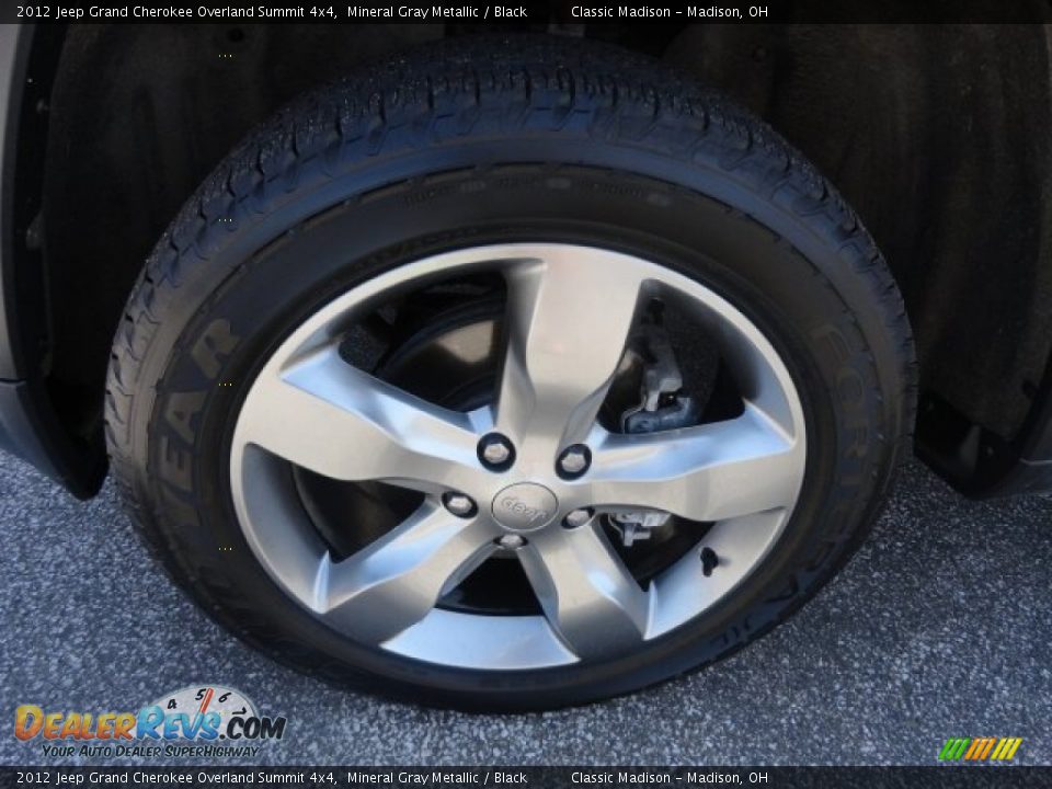 2012 Jeep Grand Cherokee Overland Summit 4x4 Mineral Gray Metallic / Black Photo #21