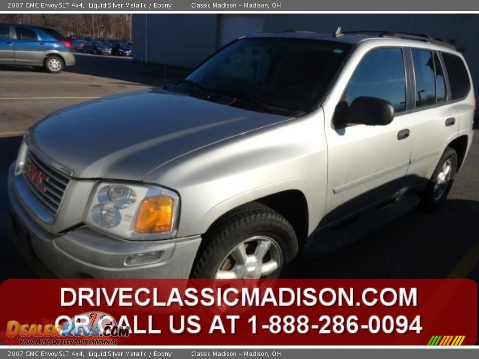 2007 GMC Envoy SLT 4x4 Liquid Silver Metallic / Ebony Photo #1