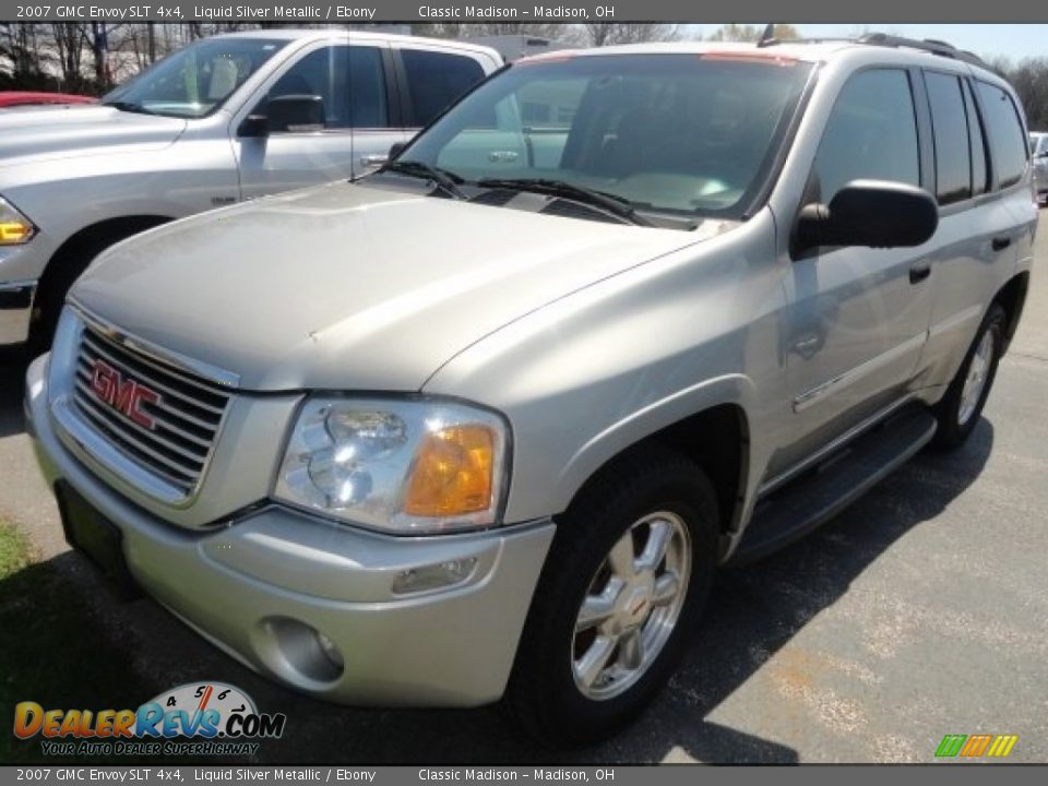 2007 GMC Envoy SLT 4x4 Liquid Silver Metallic / Ebony Photo #2