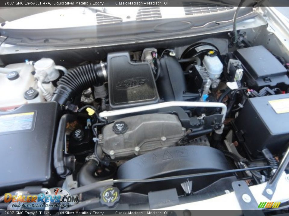 2007 GMC Envoy SLT 4x4 Liquid Silver Metallic / Ebony Photo #17