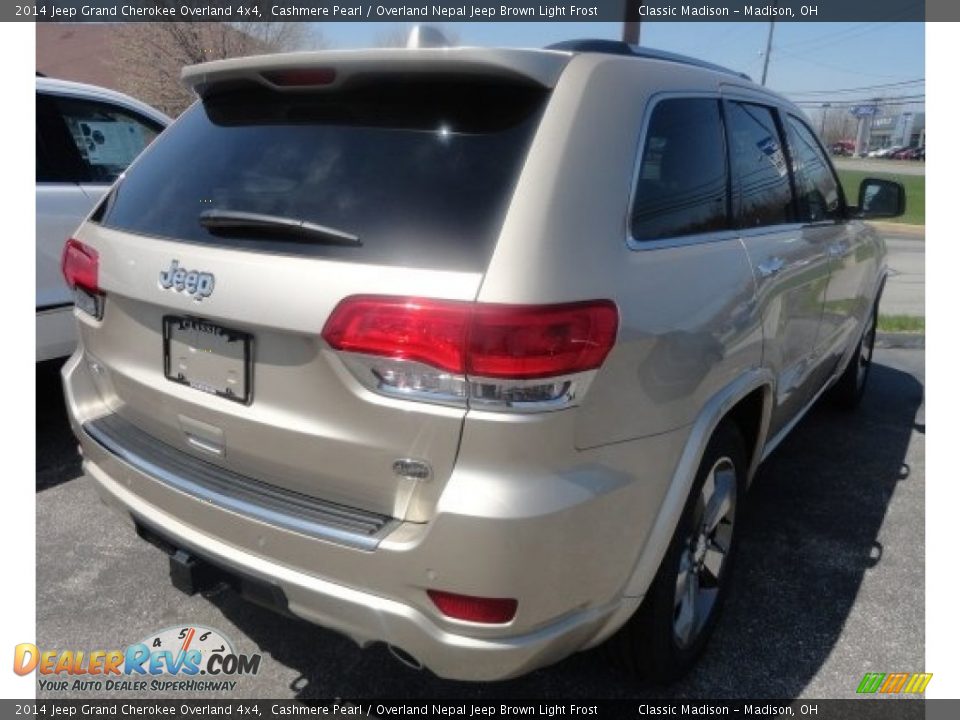 2014 Jeep Grand Cherokee Overland 4x4 Cashmere Pearl / Overland Nepal Jeep Brown Light Frost Photo #2
