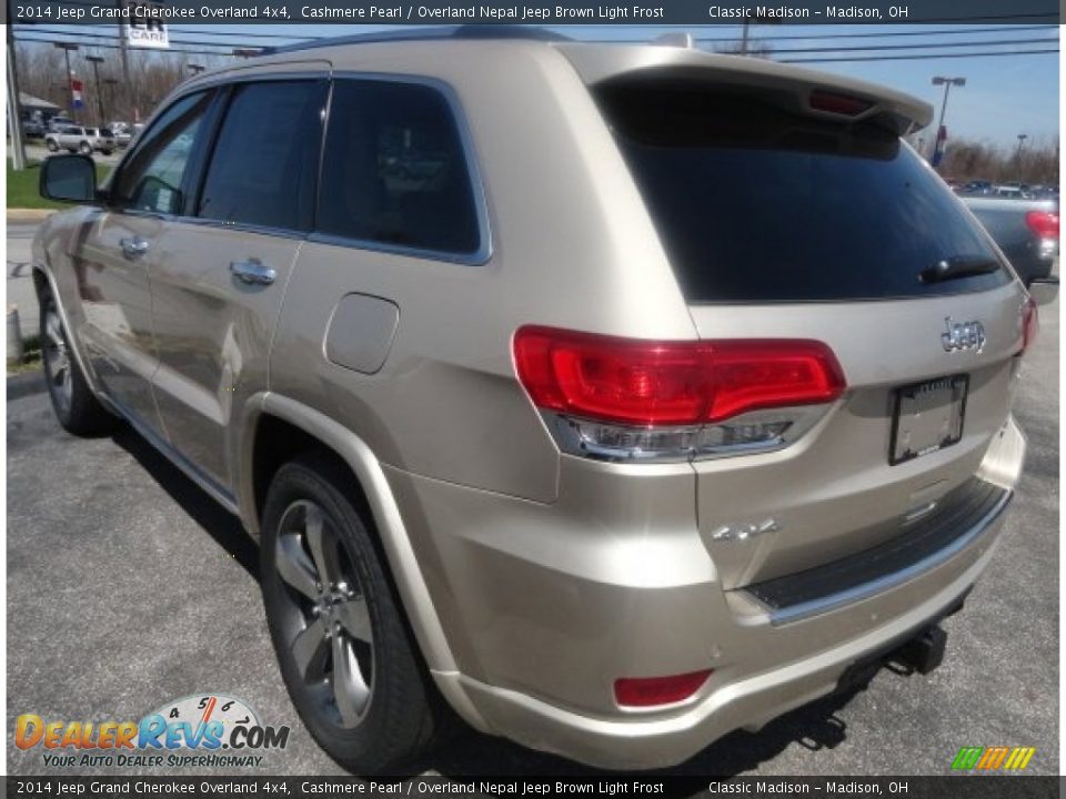 2014 Jeep Grand Cherokee Overland 4x4 Cashmere Pearl / Overland Nepal Jeep Brown Light Frost Photo #3