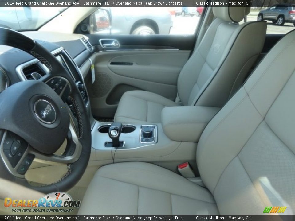2014 Jeep Grand Cherokee Overland 4x4 Cashmere Pearl / Overland Nepal Jeep Brown Light Frost Photo #4