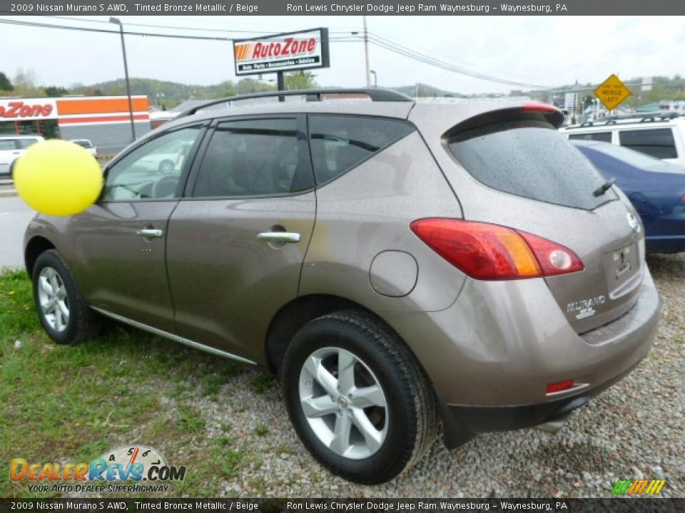 2009 Nissan Murano S AWD Tinted Bronze Metallic / Beige Photo #2
