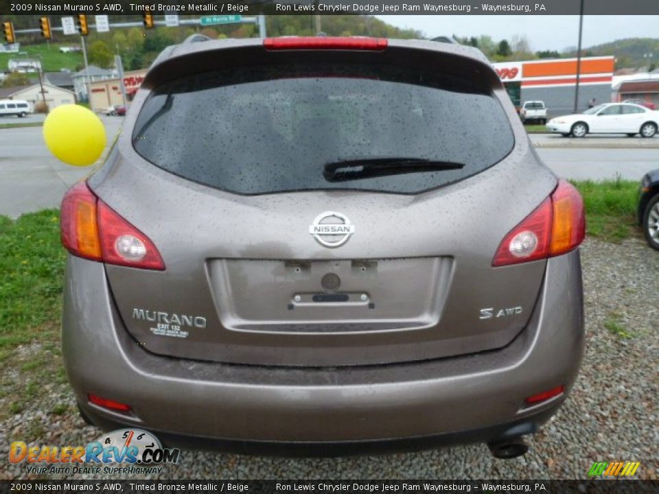 2009 Nissan Murano S AWD Tinted Bronze Metallic / Beige Photo #3