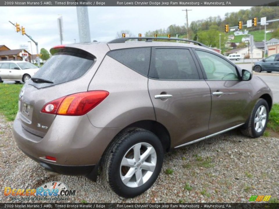 2009 Nissan Murano S AWD Tinted Bronze Metallic / Beige Photo #4