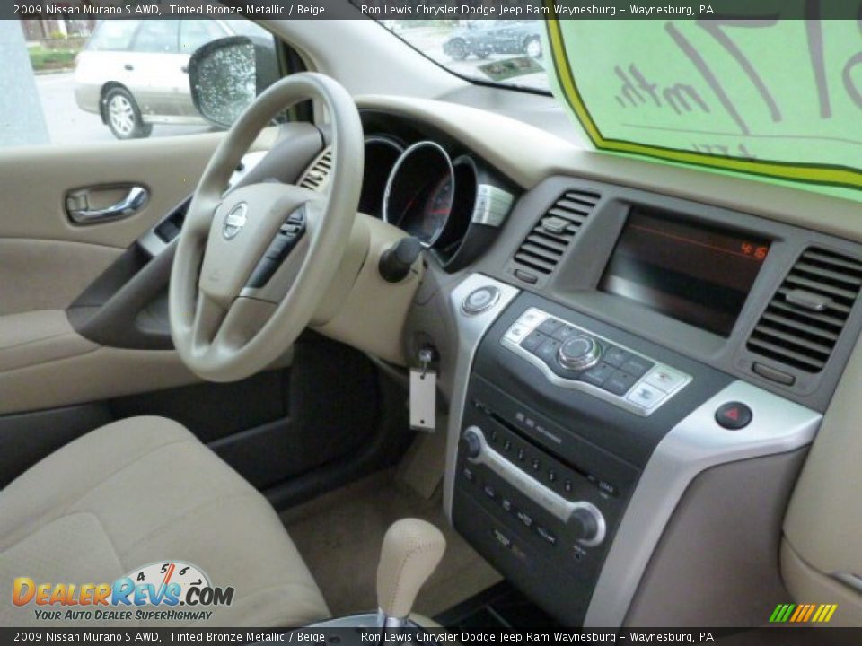 2009 Nissan Murano S AWD Tinted Bronze Metallic / Beige Photo #5