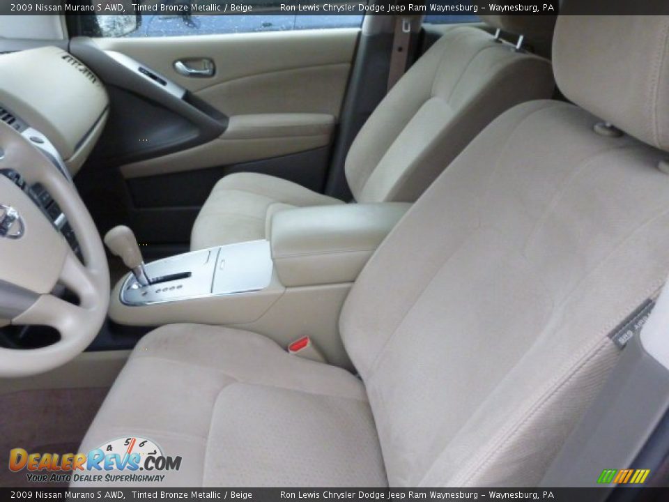 2009 Nissan Murano S AWD Tinted Bronze Metallic / Beige Photo #10