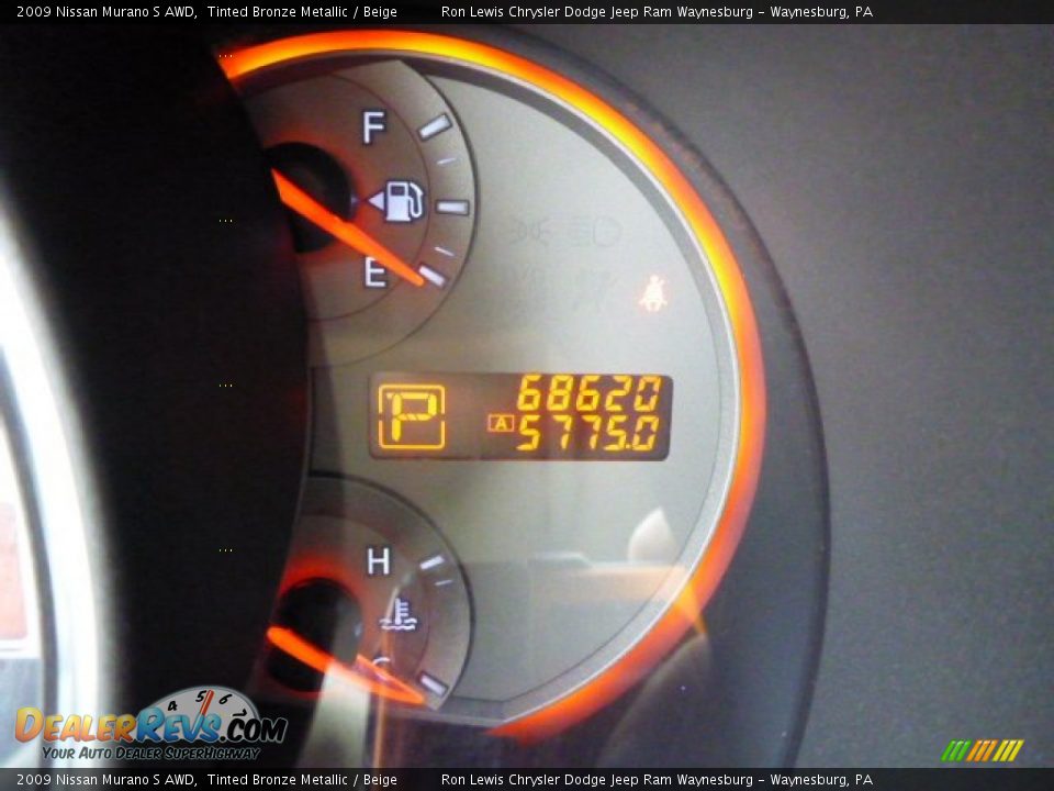 2009 Nissan Murano S AWD Tinted Bronze Metallic / Beige Photo #19
