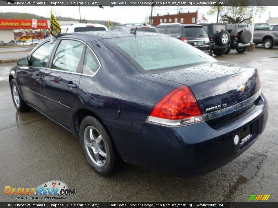 2008 Chevrolet Impala LS Imperial Blue Metallic / Gray Photo #3