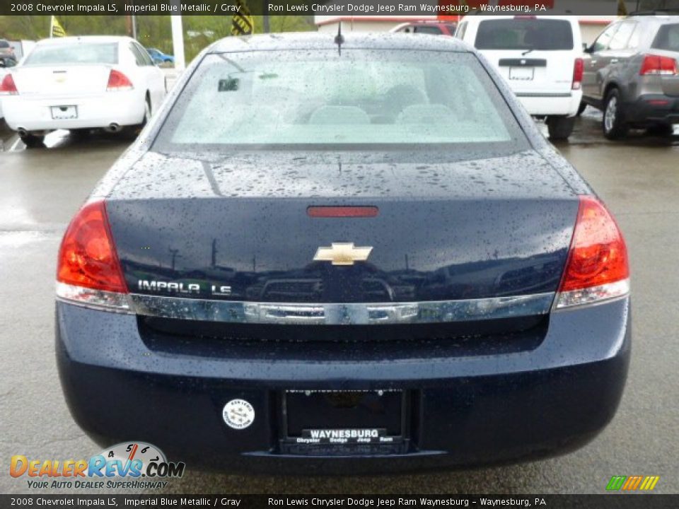 2008 Chevrolet Impala LS Imperial Blue Metallic / Gray Photo #4