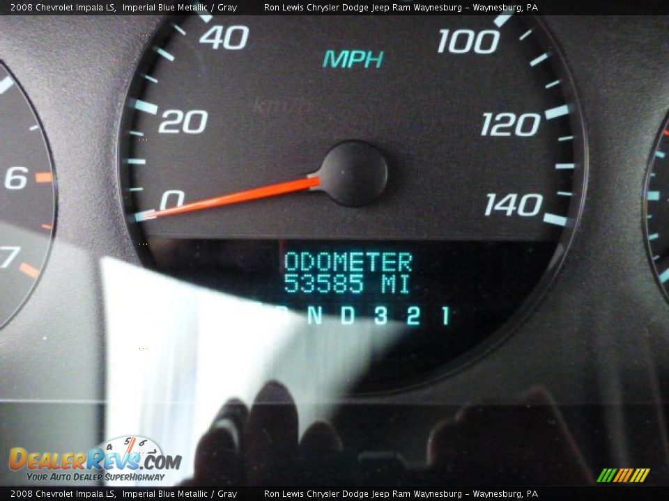 2008 Chevrolet Impala LS Imperial Blue Metallic / Gray Photo #20
