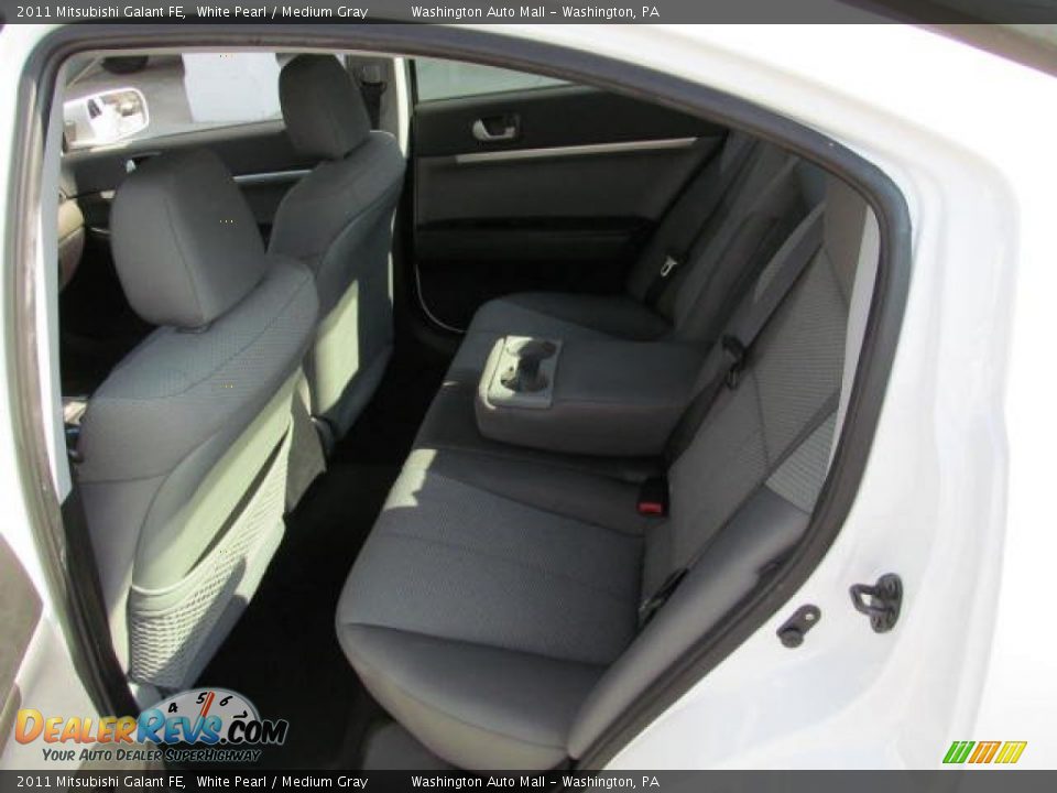 2011 Mitsubishi Galant FE White Pearl / Medium Gray Photo #14