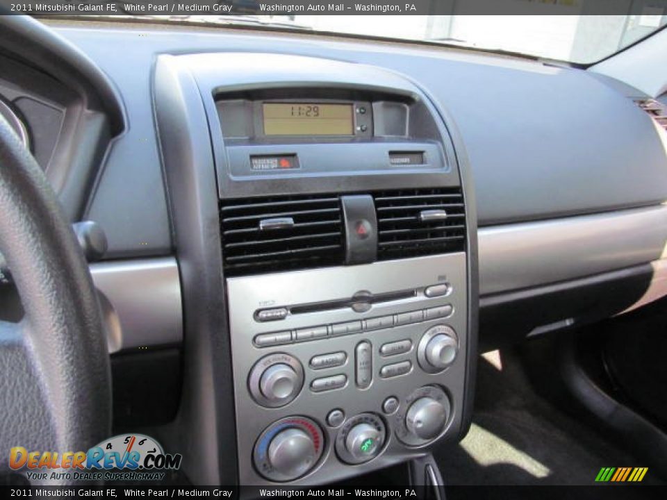 2011 Mitsubishi Galant FE White Pearl / Medium Gray Photo #15
