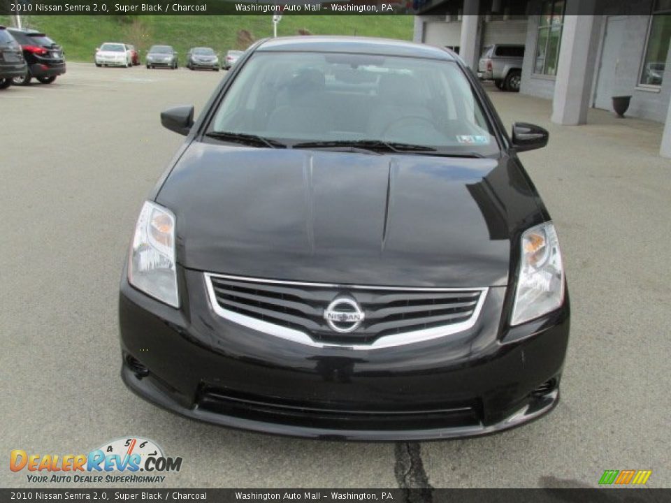 2010 Nissan Sentra 2.0 Super Black / Charcoal Photo #4