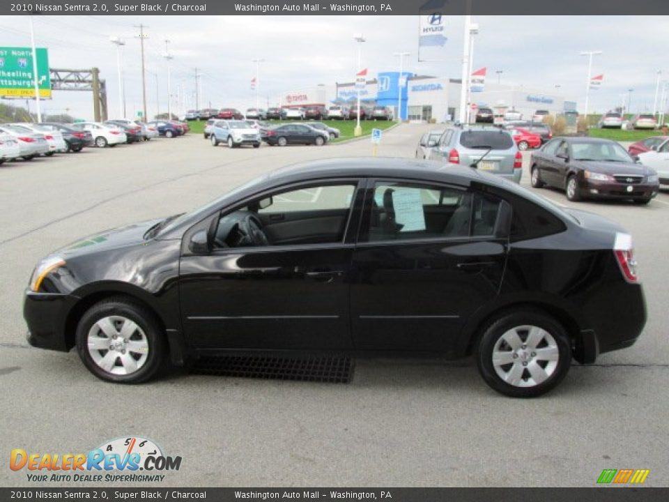 2010 Nissan Sentra 2.0 Super Black / Charcoal Photo #6
