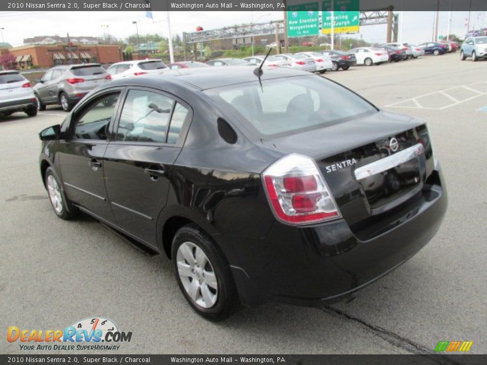 2010 Nissan Sentra 2.0 Super Black / Charcoal Photo #7