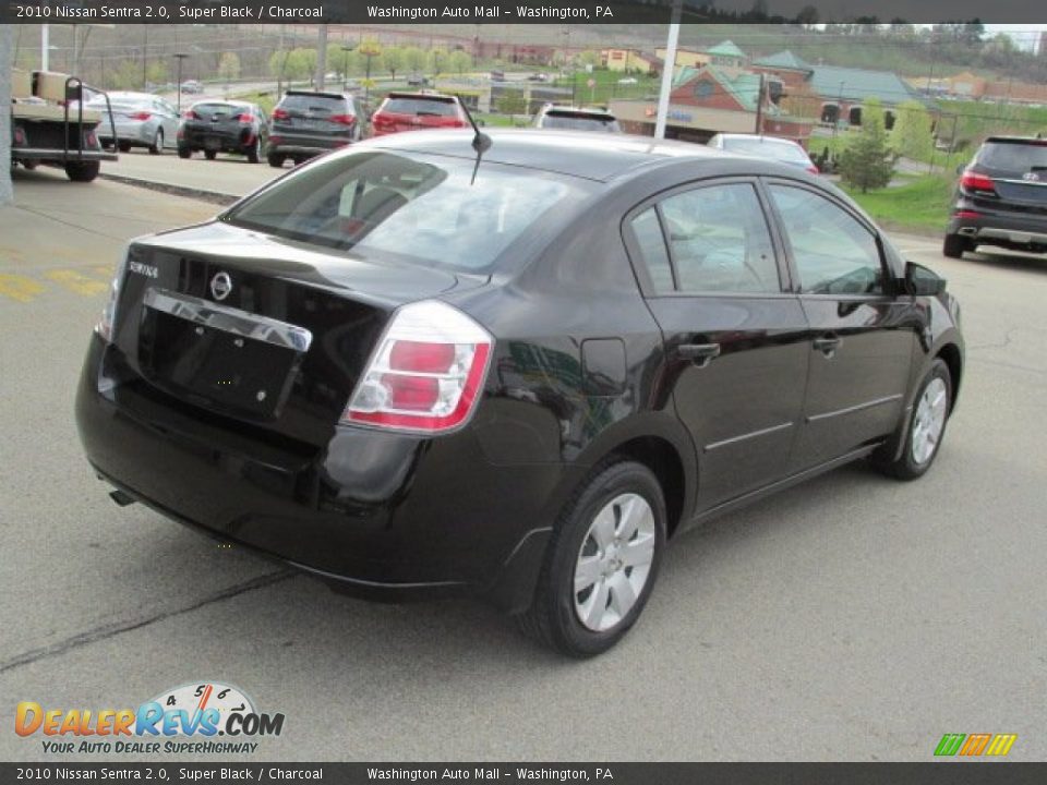 2010 Nissan Sentra 2.0 Super Black / Charcoal Photo #9