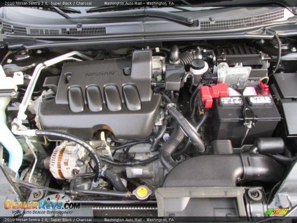 2010 Nissan Sentra 2.0 Super Black / Charcoal Photo #10