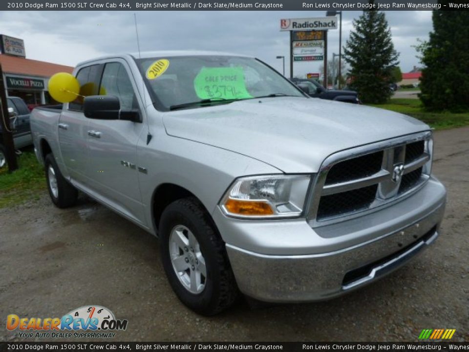 2010 Dodge Ram 1500 SLT Crew Cab 4x4 Bright Silver Metallic / Dark Slate/Medium Graystone Photo #7