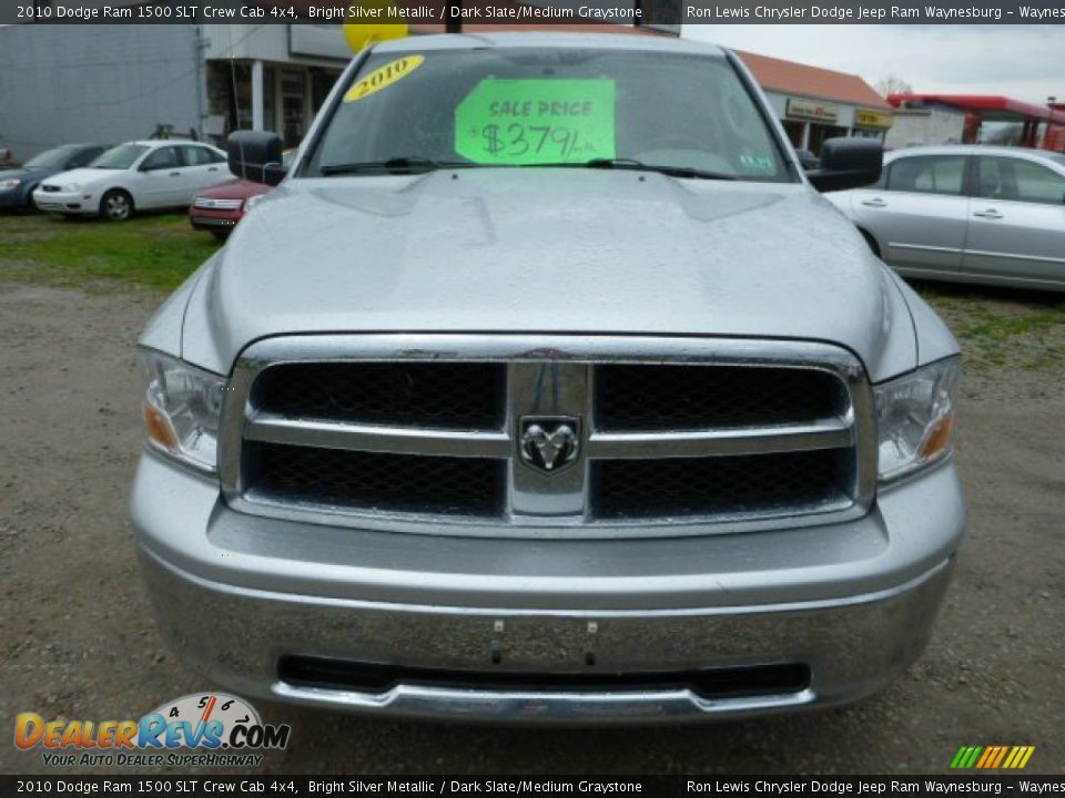2010 Dodge Ram 1500 SLT Crew Cab 4x4 Bright Silver Metallic / Dark Slate/Medium Graystone Photo #8