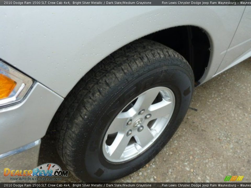 2010 Dodge Ram 1500 SLT Crew Cab 4x4 Bright Silver Metallic / Dark Slate/Medium Graystone Photo #9
