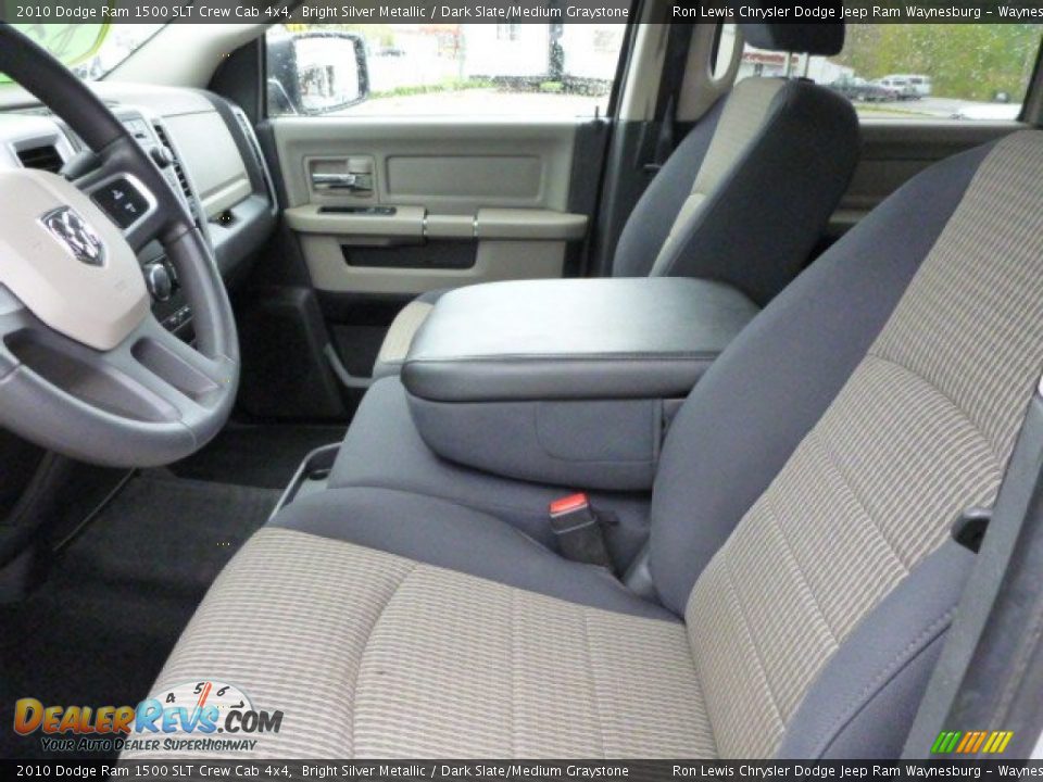 2010 Dodge Ram 1500 SLT Crew Cab 4x4 Bright Silver Metallic / Dark Slate/Medium Graystone Photo #10