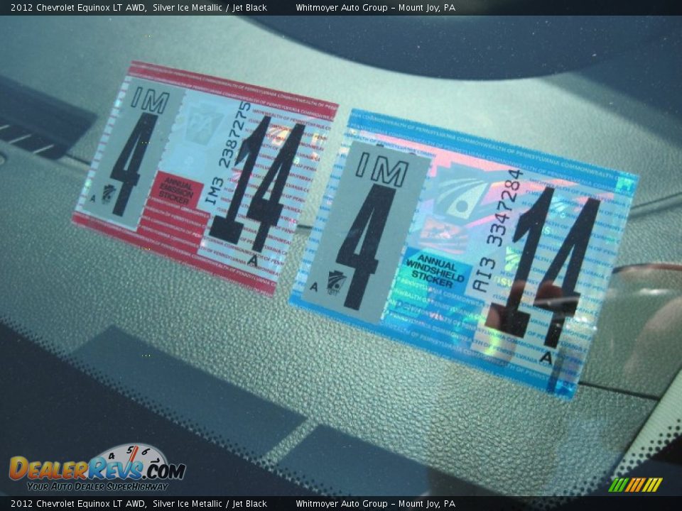 2012 Chevrolet Equinox LT AWD Silver Ice Metallic / Jet Black Photo #9