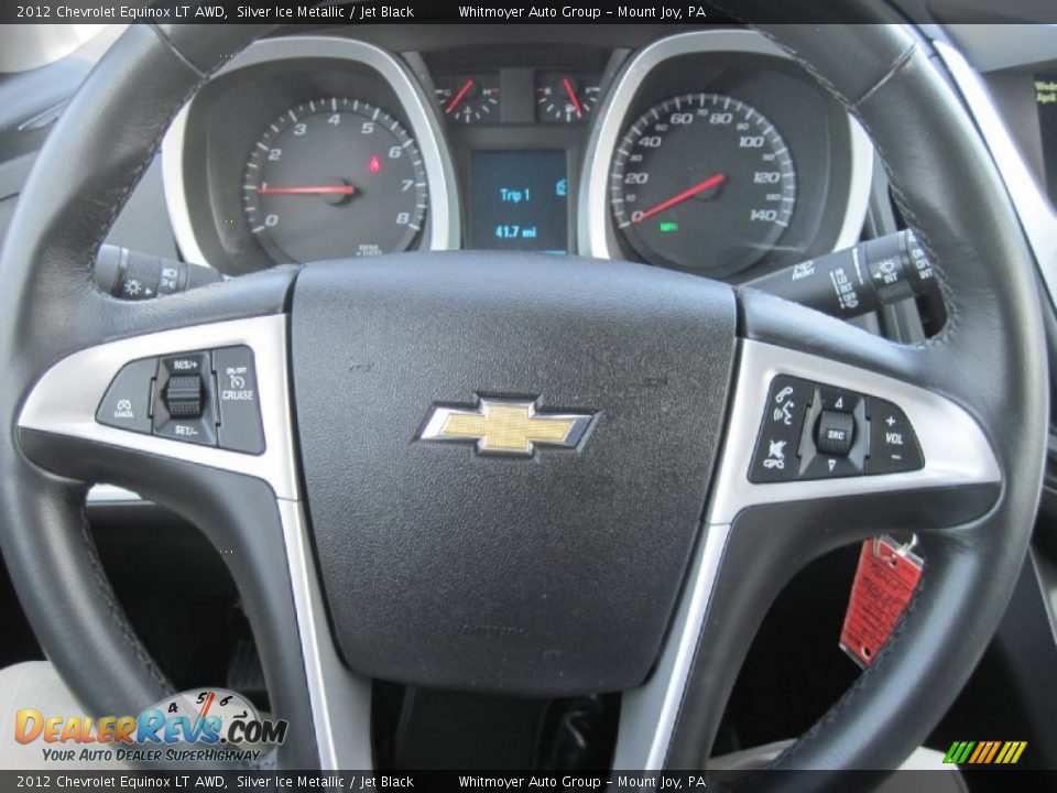 2012 Chevrolet Equinox LT AWD Silver Ice Metallic / Jet Black Photo #23