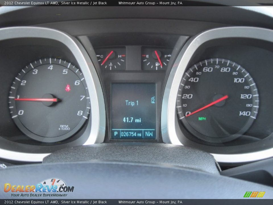 2012 Chevrolet Equinox LT AWD Silver Ice Metallic / Jet Black Photo #24