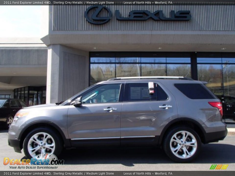 2011 Ford Explorer Limited 4WD Sterling Grey Metallic / Medium Light Stone Photo #2