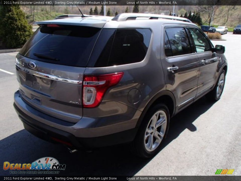2011 Ford Explorer Limited 4WD Sterling Grey Metallic / Medium Light Stone Photo #5