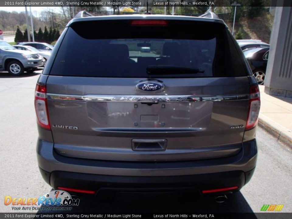 2011 Ford Explorer Limited 4WD Sterling Grey Metallic / Medium Light Stone Photo #6